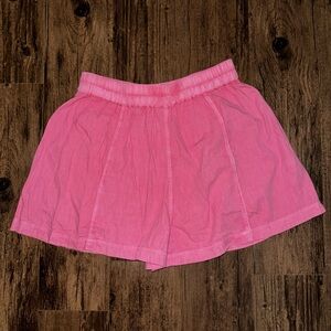 Free People Poplin pull on short